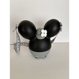 Disney Parks Minnie Mouse Steamboat Willie Popcorn Bucket Black White Grey